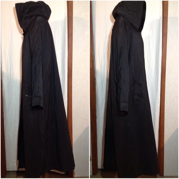 Women's Sz 13/14 Vtg Forecaster Hooded Trench Coat - Picture 2 of 6